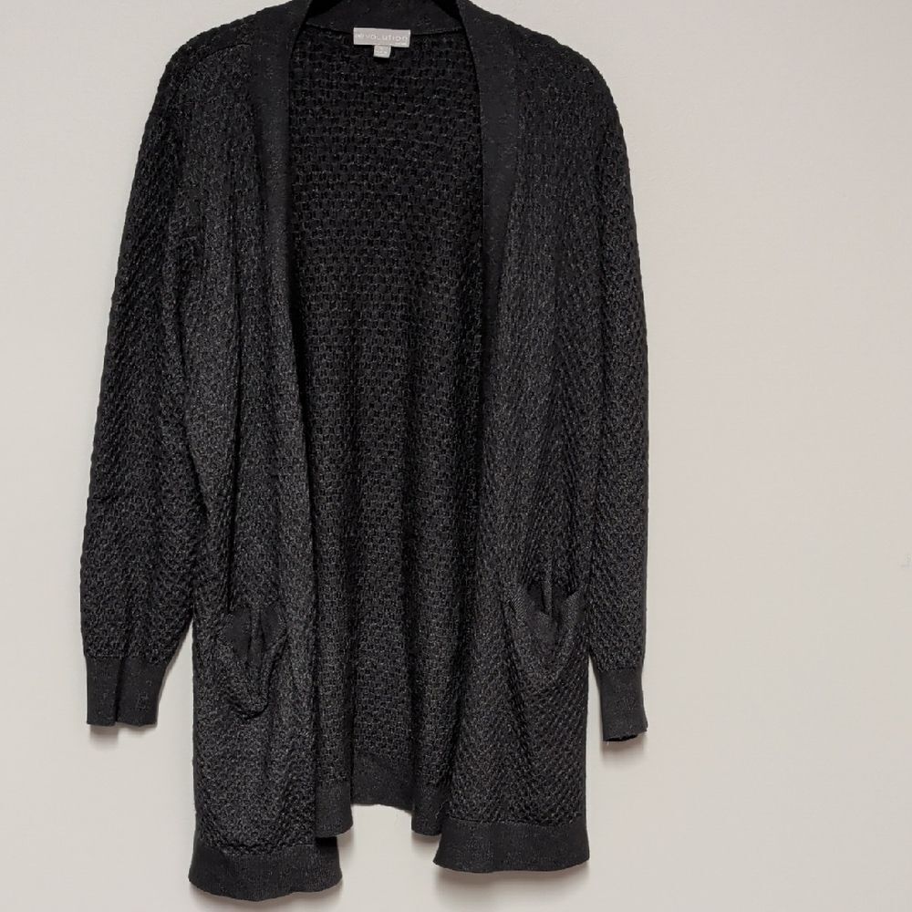 Revolution Black Textured Cardigan